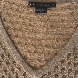 Armani Exchange Sweaters - SPARKLE ! Armani Exchange gold sweater Small Armani Exchange Sweaters - SPARKLE ! Armani Exchange gold sweater Small